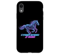 Custodia per iPhone XR Cyber Steed 2026 Futuristic Horse Retro Gamer Design