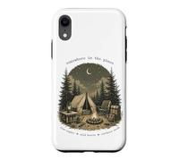Custodia per iPhone XR Da qualche parte nel design della foresta lunare del falò