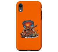 Custodia per iPhone XR Dabbing Volcano Geography Volcanologist Scary Dinosaur