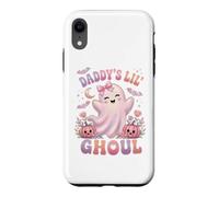 Custodia per iPhone XR Daddy's Lil' Ghoul Funny Pastel Pink Ghost Halloween Graphic