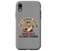 Custodia per iPhone XR Dad's Service Station All Night Feedings Fatherhood