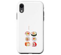 Custodia per iPhone XR Dai un'occhiata a My Six Pack Funny Japanese Sushi Abbigliamento