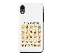 Custodia per iPhone XR Dalla A alla Z per imparare l'alfabeto degli animali per bambini e amanti degli animali