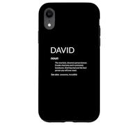 Custodia per iPhone XR David Is The Best Funny Name Definition Dave David