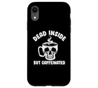Custodia per iPhone XR Dead Inside But Caffeinated Skeleton Coffee Lover Baristas