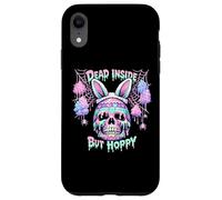 Custodia per iPhone XR Dead Inside But Hoppy Skull Bunny Pastel Goth Easter