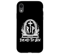 Custodia per iPhone XR Dead to Sin - Romans 6:11 Christian Faith Graffiti
