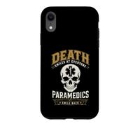 Custodia per iPhone XR Death Smiles Paramedic EMS Dark Humor Primo soccorritore