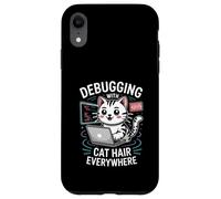 Custodia per iPhone XR Debug con il programmatore di peli di gatto ovunque