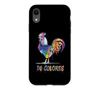 Custodia per iPhone XR DeColores Cursillo Rainbow Rooster Cattolico