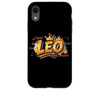 Custodia per iPhone XR Design del Segno Zodiacale Leone per Persone Sicure
