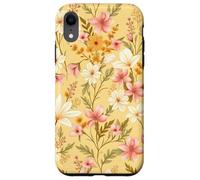 Custodia per iPhone XR Design floreale da giardino botanico con prato di fiori selvatici