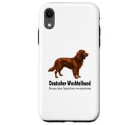 Custodia per iPhone XR Deutscher Wachtelhund Dog Bold Humor e Spaniel Sass