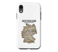 Custodia per iPhone XR Deutschland Reichsstadte Karte Mappa della città tedesca Viaggi