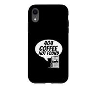 Custodia per iPhone XR Developer Sysadmin Tech 404 Coffee Not Found Error
