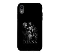 Custodia per iPhone XR Diana Luna e la dea Cacciatrice Romana | Mito del guerriero
