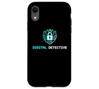Custodia per iPhone XR Digital Detective Cybersecurity IT Specialist Analista Tech