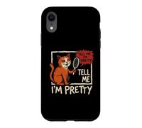 Custodia per iPhone XR Dimmi che sono abbastanza selvaggio gatto Bootleg Meme Umorismo