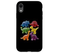 Custodia per iPhone XR Dinosauri gommosi - caramelle dolci colorate