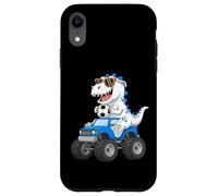 Custodia per iPhone XR Dinosauro di calcio Monster Truck Graphic per ragazzi