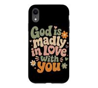 Custodia per iPhone XR Dio è follemente innamorato di te Fede cristiana Inspirational