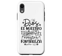 Custodia per iPhone XR Dios es nuestro amparo y fortaleza