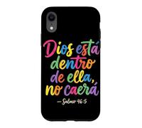 Custodia per iPhone XR Dios Esta Dentro De Ella No Caera Cristianos Fede religiosa
