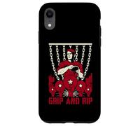 Custodia per iPhone XR Disco da golf vintage Grip e Rip Frolf Player Retro Propaganda
