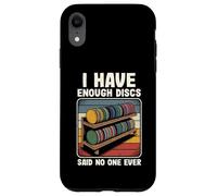 Custodia per iPhone XR Disco divertente Gof Men I have enough disc