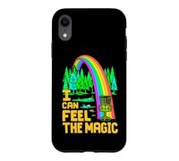 Custodia per iPhone XR Disco Giocatore di Golf Divertente Arcobaleno Ace I Can Feel The Magic