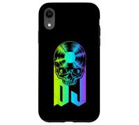 Custodia per iPhone XR Disco in vinile per DJ Disc Jockey Music Lover Gothic Skull LP