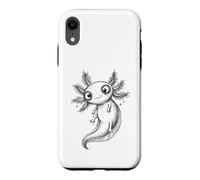 Custodia per iPhone XR Disegno disegnato a mano carino Axolotl Doodle Line Art Pet Drawing