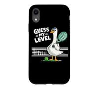 Custodia per iPhone XR Divertente Anatra Da Padel Indovina Il Mio Livello Livello