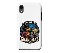 Custodia per iPhone XR Divertente bassotto andando alle nonne guida
