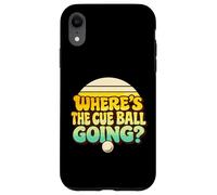 Custodia per iPhone XR Divertente biliardo Snooker Break Where's The Cue Ball