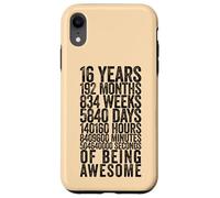 Custodia per iPhone XR Divertente camicia per 16° compleanno Old Meter divertente 16 anni regali