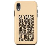 Custodia per iPhone XR Divertente camicia per 64° compleanno Old Meter divertente 64 anni regali