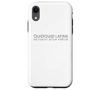 Custodia per iPhone XR Divertente classico latino proverbio - Antica citazione di Roma