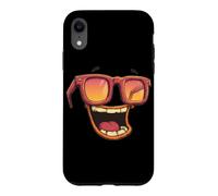 Custodia per iPhone XR Divertente costume emblema occhiali con una grande risata