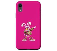 Custodia per iPhone XR Divertente Dabbing Bunny Silly Goose Felice Pasqua Ragazze Donne