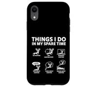 Custodia per iPhone XR Divertente design umoristico con cervi e cose che faccio cacciatore