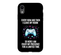 Custodia per iPhone XR Divertente dicendo ogni tanto e poi lascia la mia stanza