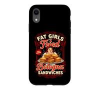 Custodia per iPhone XR Divertente dire ragazze grasse e panini fritti di Bologna
