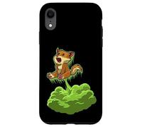 Custodia per iPhone XR Divertente Farting Gatto Divertente Animale Gassy Scoreggia Scherzo
