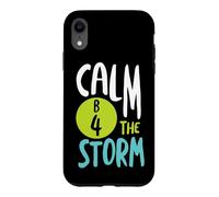 Custodia per iPhone XR Divertente gioco di parole BINGO Calma B4 la tempesta
