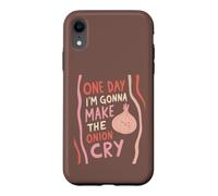 Custodia per iPhone XR Divertente gioco di parole di cipolla cucina un giorno sto piangendo