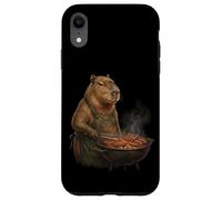 Custodia per iPhone XR Divertente griglia per affumicatore a forma di Capybara Pitmaster, ideale come regalo per