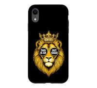 Custodia per iPhone XR Divertente leone che dice questo fuori rabbia sarcastico