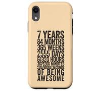Custodia per iPhone XR Divertente maglietta per il 7° compleanno Old Meter divertente 7 anni regali