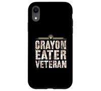 Custodia per iPhone XR Divertente Mangiatore di Pastelli Corpo VETERANO Team Militare La nostra truppa Gag